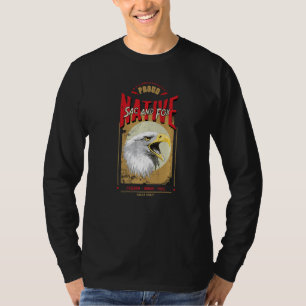 T-shirt Esprit d'aigle amérindien Sac et Fox vintage H