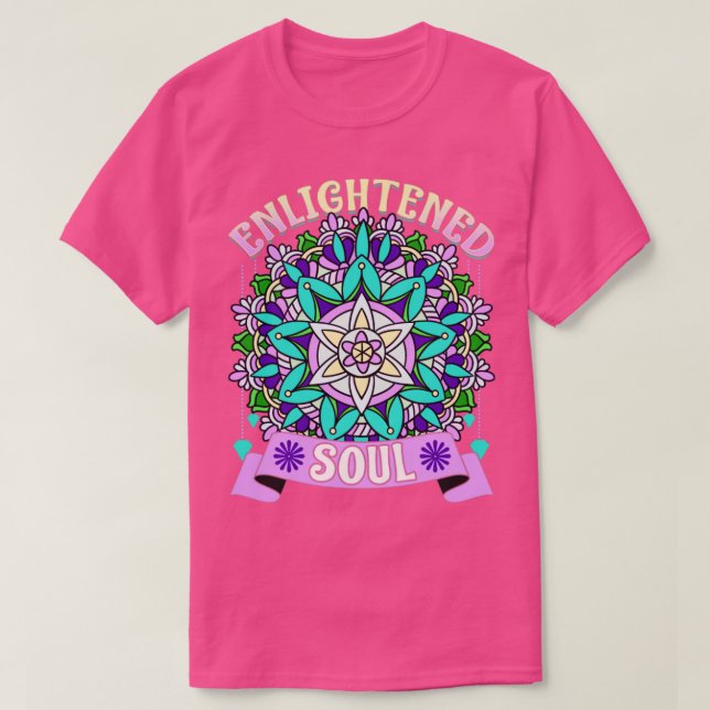 T-shirt Esprit d'âme éclairé spiritualité Mandala Zen D (Design devant)