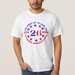 T-SHIRT ESPRIT DE ‘26 VIT SUR : CÉLÉBRER LE 250ÈME AMÉRIQU