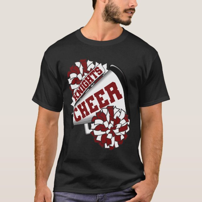 T-shirt Esprit de Cheerleading des Chevaliers Ck à l'École (Devant)