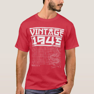 T-shirt Esprit de dragon depuis 1945 80e Anniversaire Samo