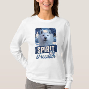 T-shirt Esprit de liberté du loup arctique