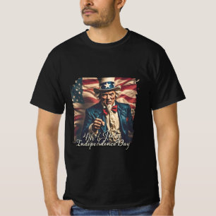 T-shirt Esprit de liberté en rouge, blanc et bleu