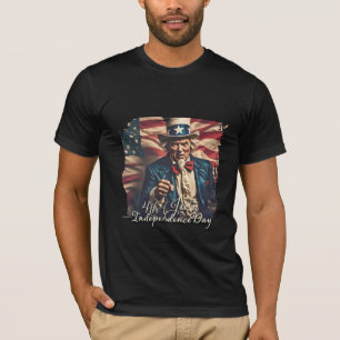 T-shirt Esprit de liberté en rouge, blanc et bleu