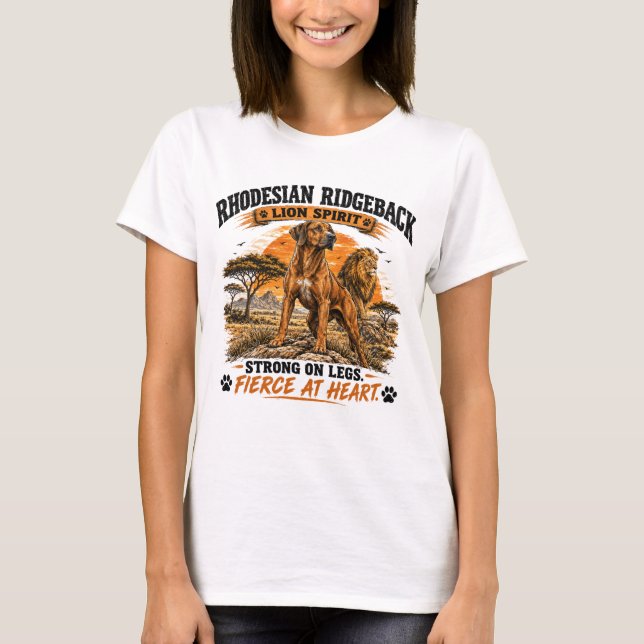 T-shirt Esprit de lion Rhodesian Ridgeback (Devant)