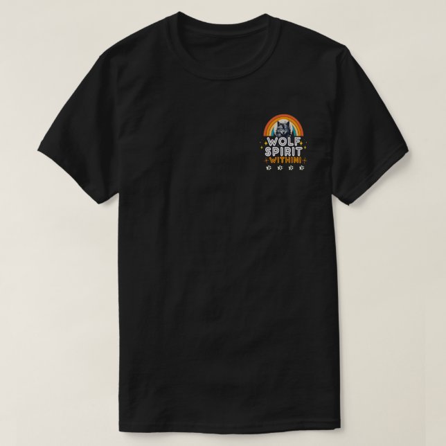 T-shirt Esprit de loup intérieur (Design devant)