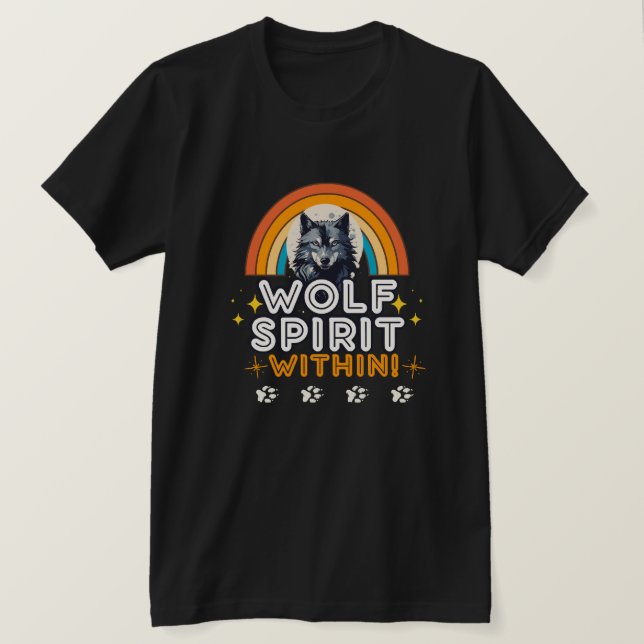 T-shirt Esprit de loup intérieur (Design devant)