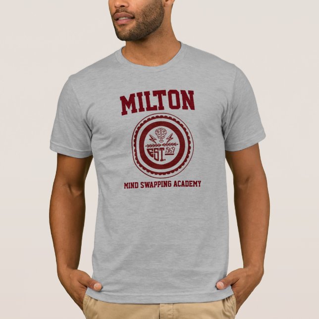T-shirt Esprit de Milton permutant la chemise d'académie (Devant)