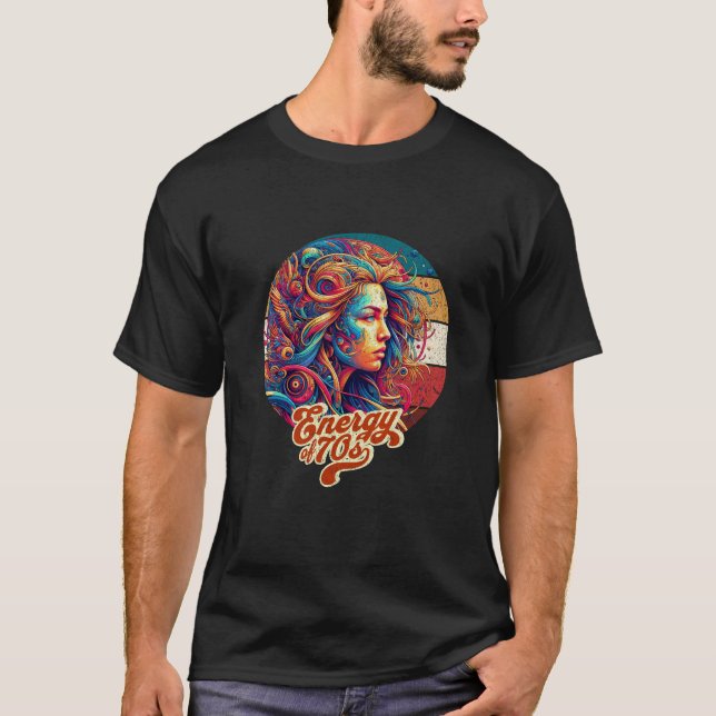 T-shirt Esprit de nature psychédélique (Devant)