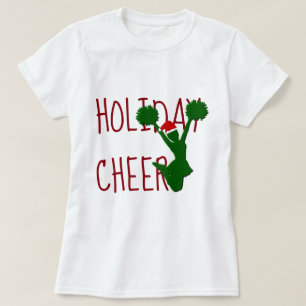 T-shirt Esprit de Noël de pom-pom girl d'acclamation de