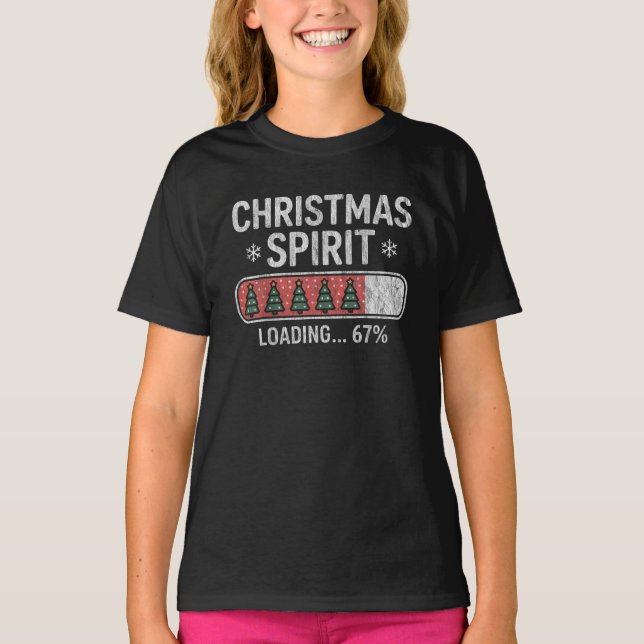 T-shirt Esprit de Noël Rétro 67 Mème Six Sept (Devant)