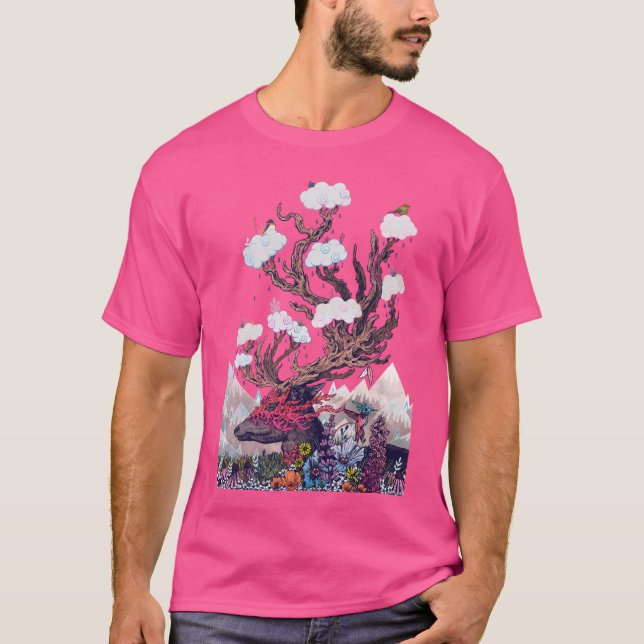 T-shirt Esprit de plaisance (Cerf) (Devant)