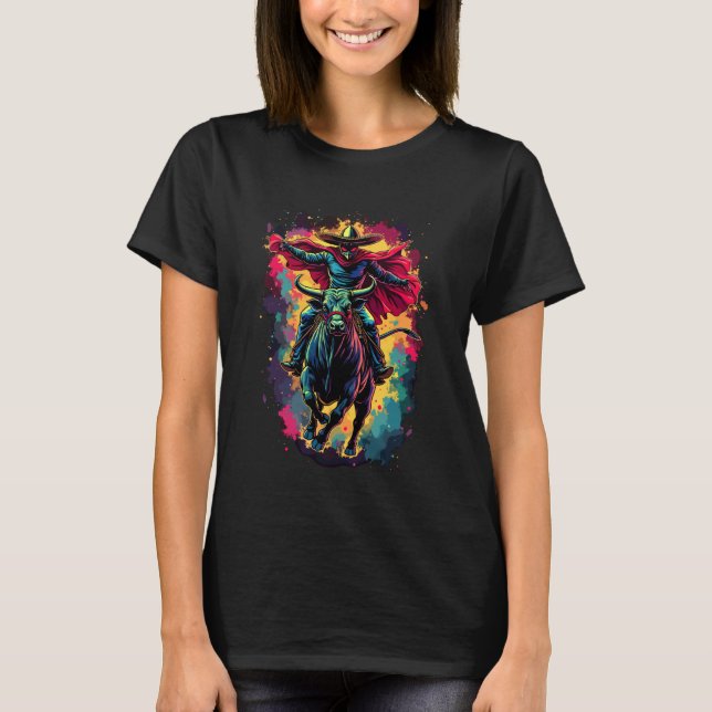 T-shirt Esprit de Rodéo Mexicain de Lucha Libre Vaquero (Devant)