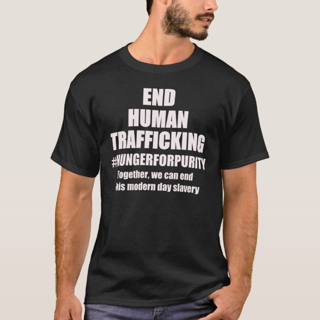 T-shirt Esprit de TRAFIC HUMAIN de la FIN DRK (Devant)