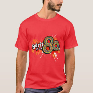 T-shirt "Esprit du rouge multicolore du logo t des hommes