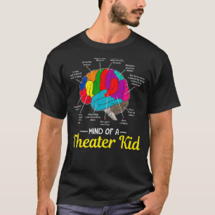 T-shirt Esprit D'Un Théâtre Kid Cerveau Théâtre Musical Po