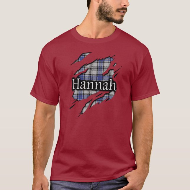 T-shirt Esprit écossais de tartan de Hannay Hannah de clan (Devant)