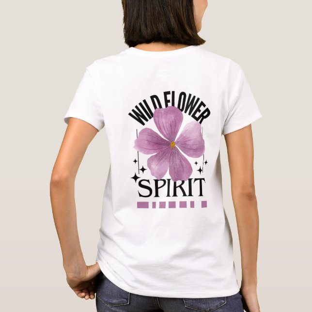 T-SHIRT ESPRIT FLEUR SAUVAGE (Dos)