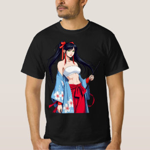 T-shirt Esprit guerrier Anime Kimono Tee