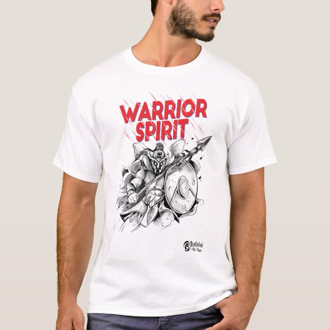 T-shirt Esprit guerrier blanc (Devant)