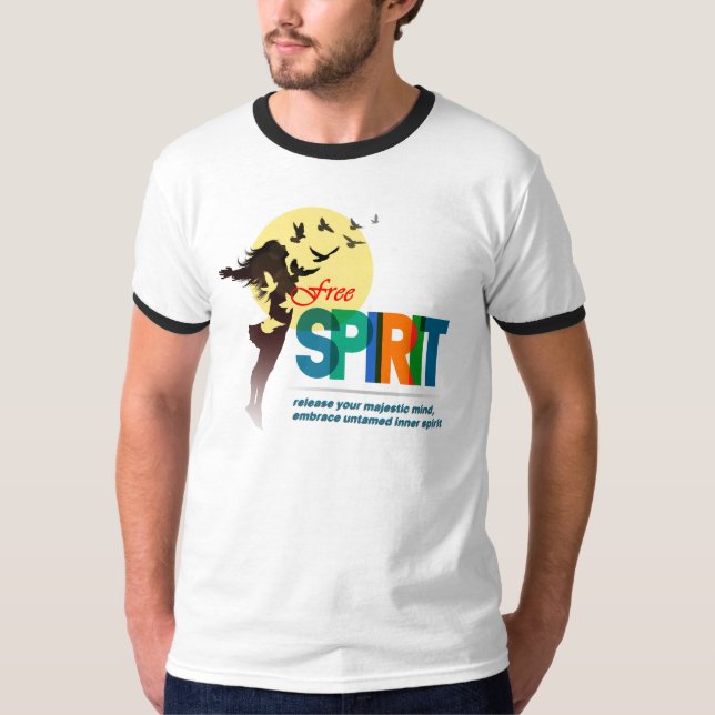 T-shirt Esprit libre | Homme Ringer (Devant)
