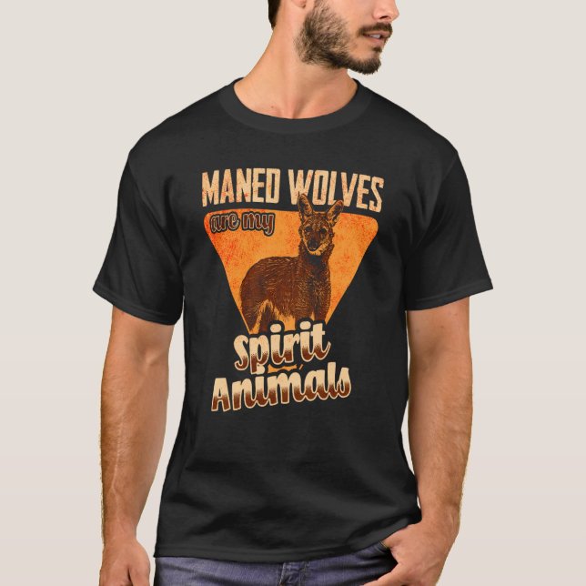 T-shirt Esprit Loup Manqué Animal Amérique du Sud (Devant)