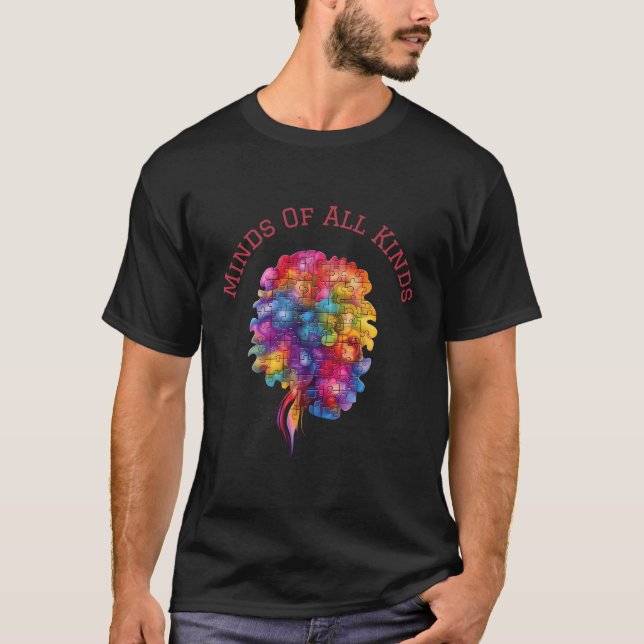 T-shirt Esprit Neuroépicé De Toutes Sortes Neurodiversité  (Devant)