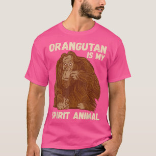 T-shirt Esprit Orangoutan Motivation animale Amérindien Ap