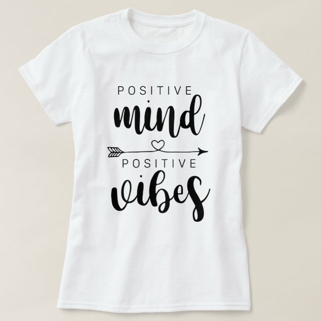 T-shirt Esprit positif vibrations positives (Design devant)