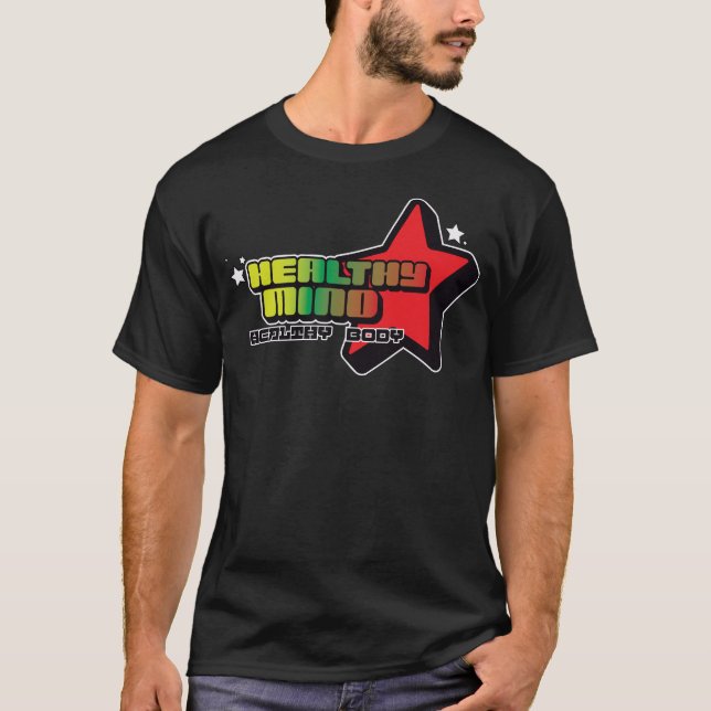 T-shirt Esprit Sain, Corps Sain – Graphique Urban Star (Devant)