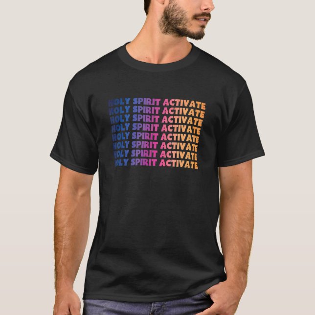 T-shirt Esprit Saint Active  Religieux Chrétien (Devant)