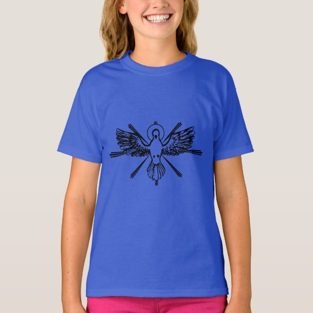 T-shirt Esprit Saint sous forme de colombe (Devant)