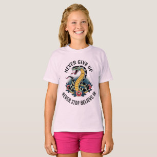 T-shirt Esprit sans peur : Serpent gras et oeuvre d'art Ro