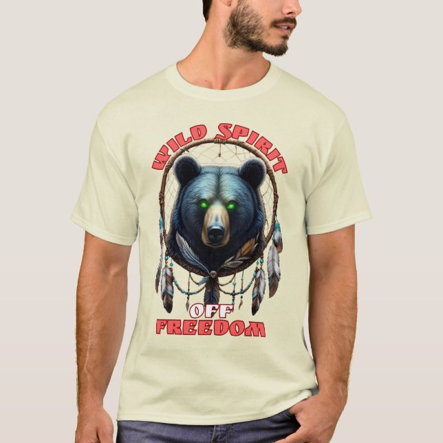 T-SHIRT ''ESPRIT SAUVAGE DE LA LIBERTÉ'' (Devant)