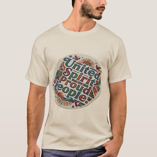 T-shirt Esprit Uni, Personnes Fières (Devant)