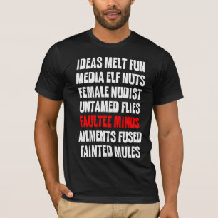 T-shirt Esprits de Faultee - anagramme