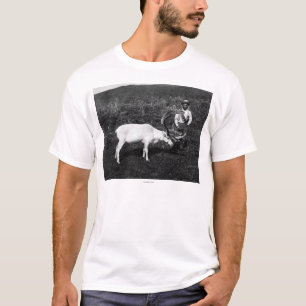 T-shirt Esquimau d'Alaska et renne capturé