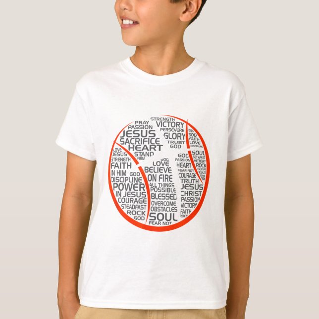 T-shirt Esquisse Christian Athlete Jesus (Devant)