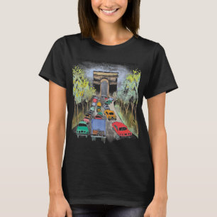 T-shirt Esquisse d'aquarelle Whimsical Arc de Triomphe