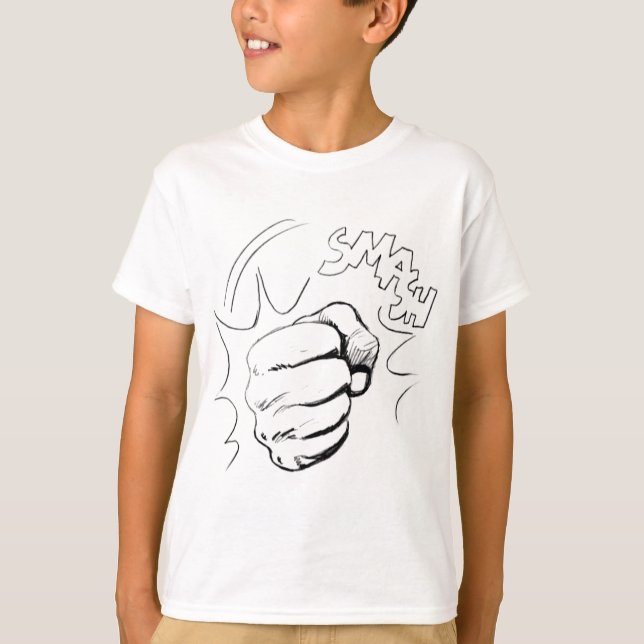 T-shirt Esquisse de masque d'art pop rétro (Devant)