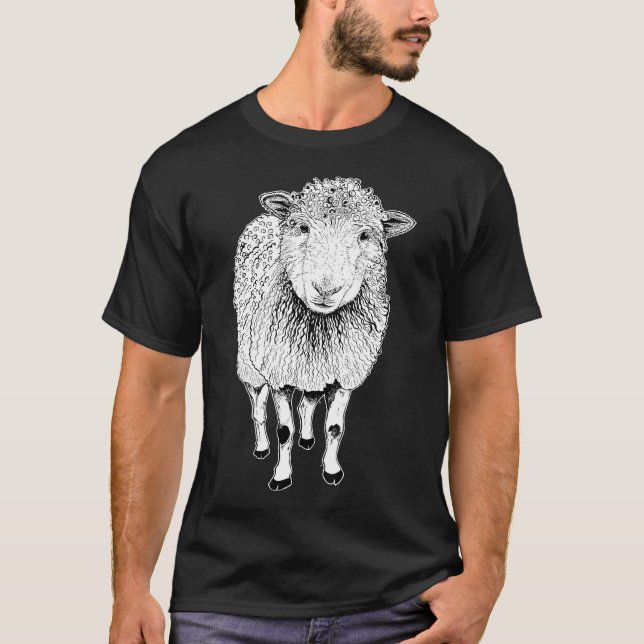 T-shirt Esquisse de mouton (Devant)