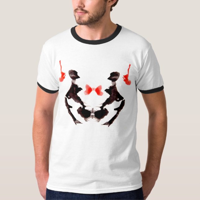 T-shirt Essai numéro 3 de tache d'encre de Rorschach (Devant)