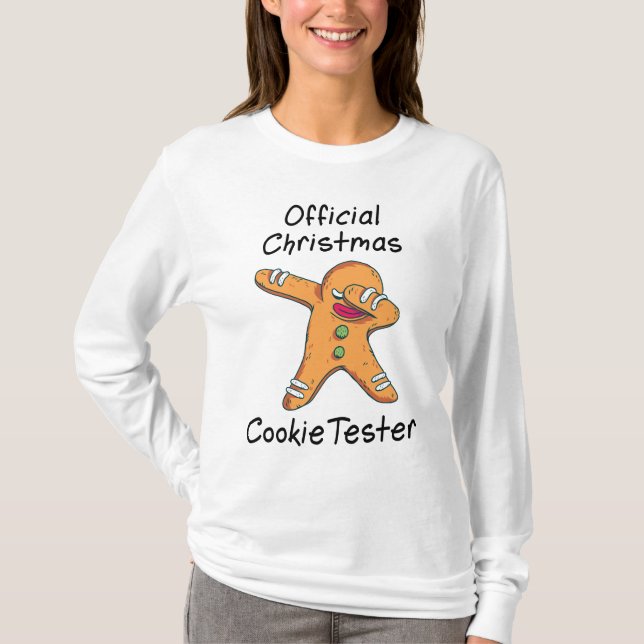 T-shirt Essai officiel de cookie de Noël (Devant)