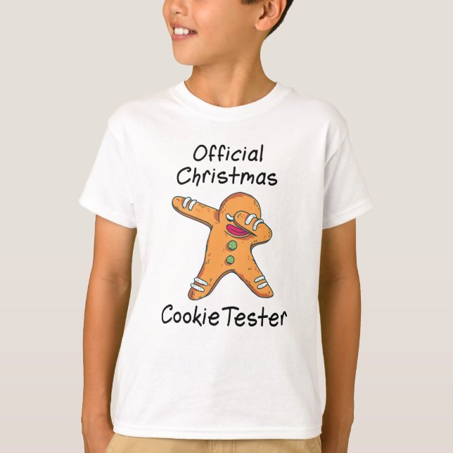 T-shirt Essai officiel de cookie de Noël (Devant)