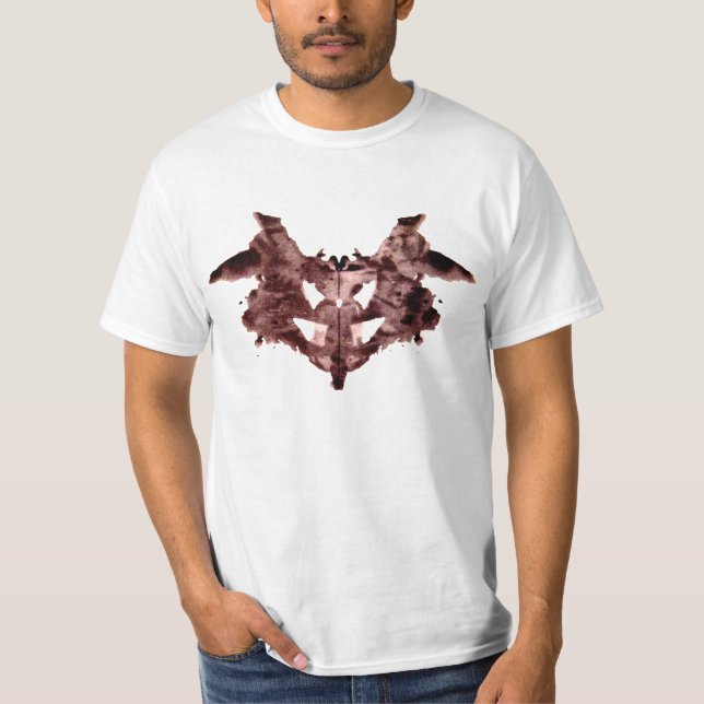 T-shirt Essai un de tache d'encre de Rorschach (Devant)
