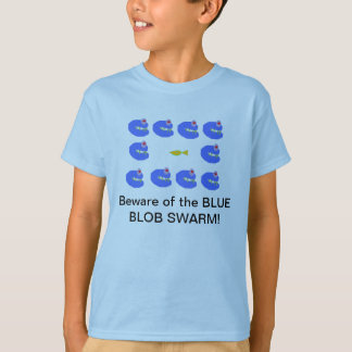 T-shirt Essaim bleu de goutte
