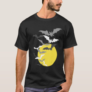 T-shirt Essaim de chauve-souris à pleine lune