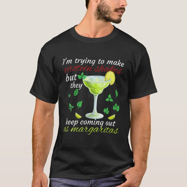 T-shirt Essayer De Faire Des Surgelures De Protéines Conti (Devant)