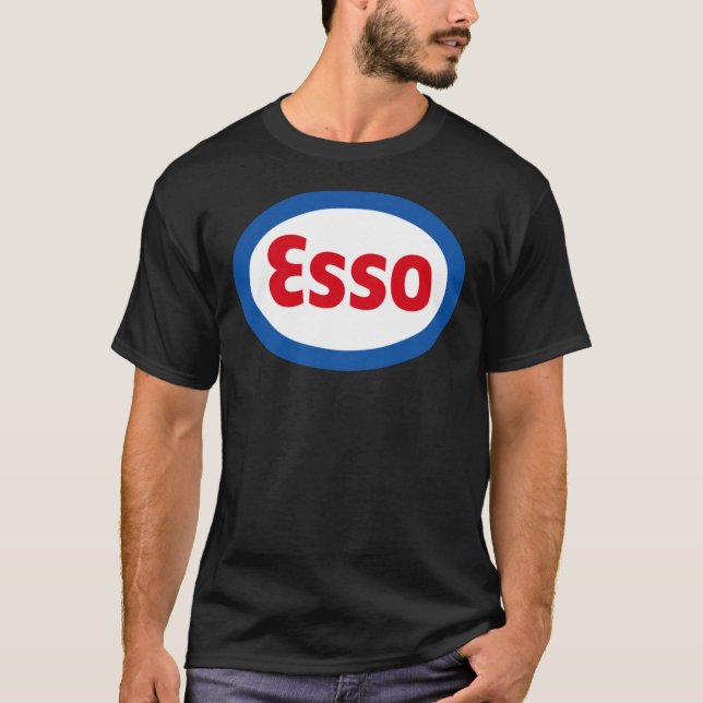 T-shirt Essence classique Esso Essence Diesel Combustibles (Devant)