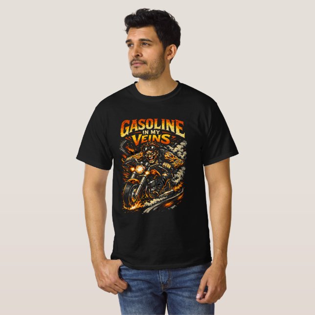 T-shirt Essence dans mes veines - Cavalier sauvage (Devant entier)